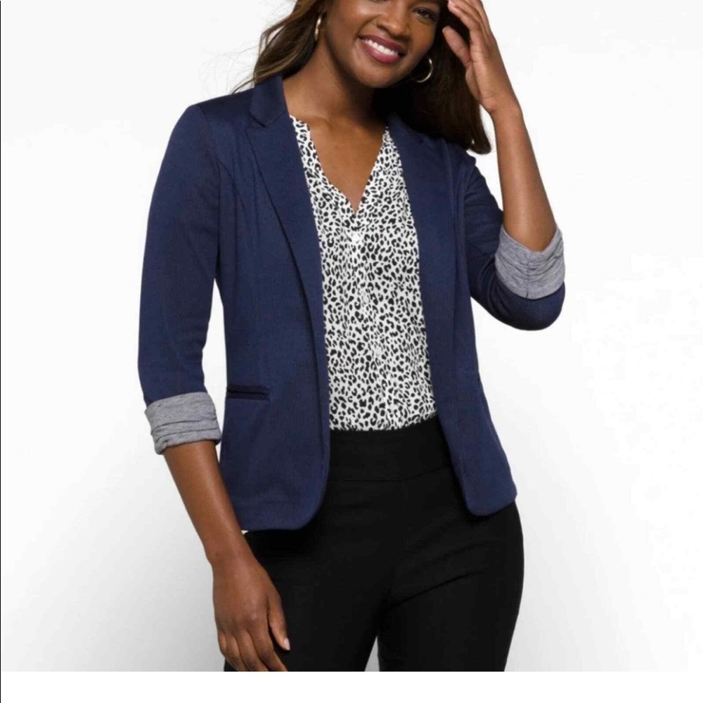 Skies are blue navy blazer